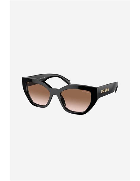 prada 0pr a09s black|Prada PR A09S 1AB0A6 53 Black Sunglasses .